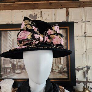 Shellie McDowell Wide Flowered BandChurch Hat